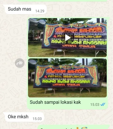 Pengiriman Papan Bunga Kebon Baru