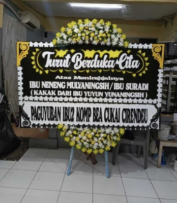 Papan Bunga di Kebon Baru